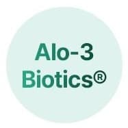 민트 원 안의 글자 Alo-3 Biotics®
