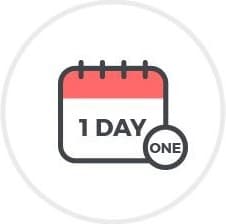 달력 아이콘. 1 DAY ONE