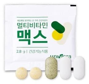 멀티비타민 맥스 파우치 1포와 정제 5알